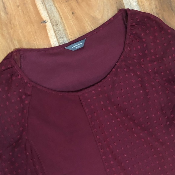 DENVER HAYES | Burgundy 3/4 Top - Picture 2 of 7